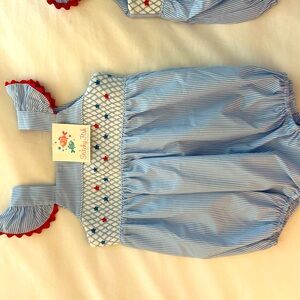 Stitchyfish patriotic romper